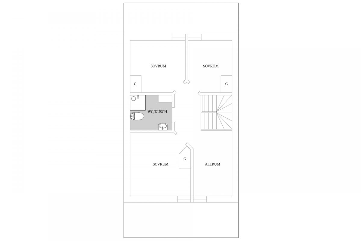 Radhus 3 och 5 Plan 2