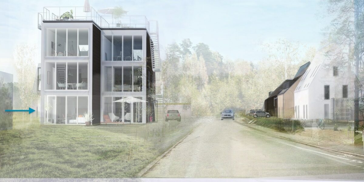 Visionsbild som visar lägenheten