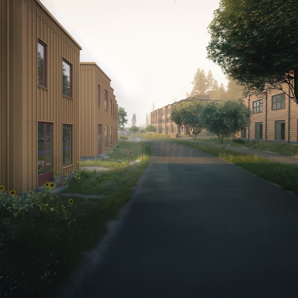 Områdesbild vy från väg