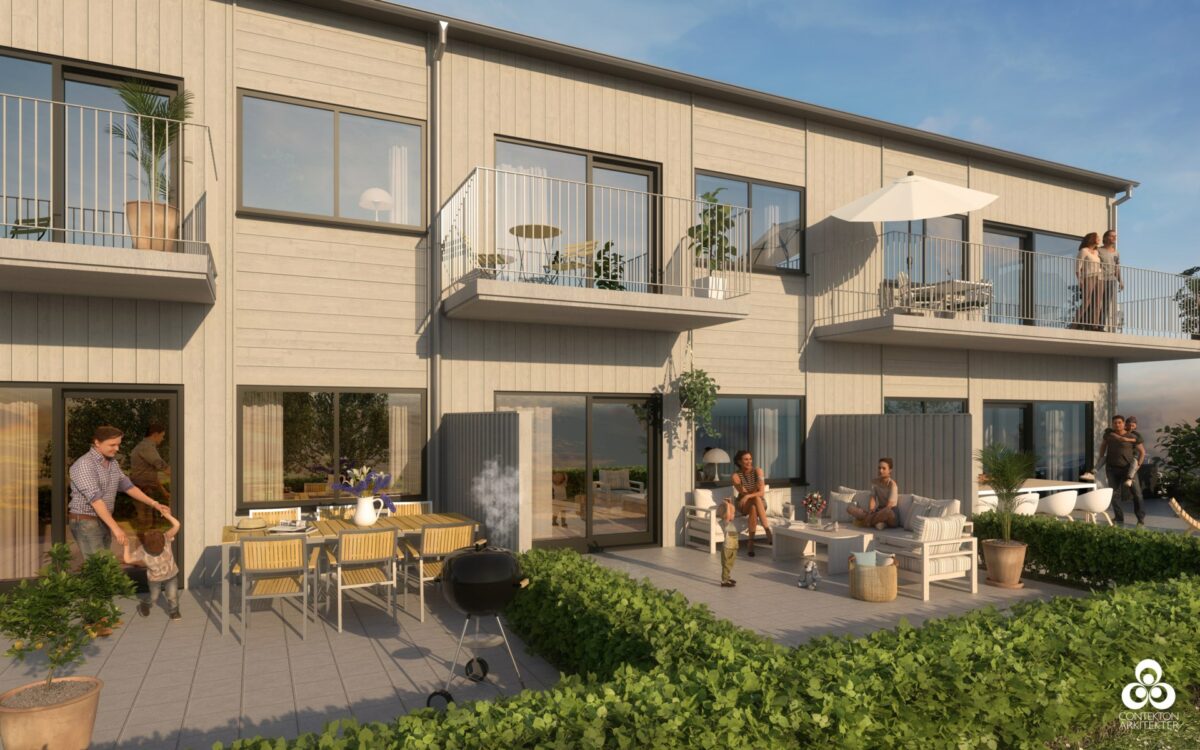 Hus A - Fasad mot väster