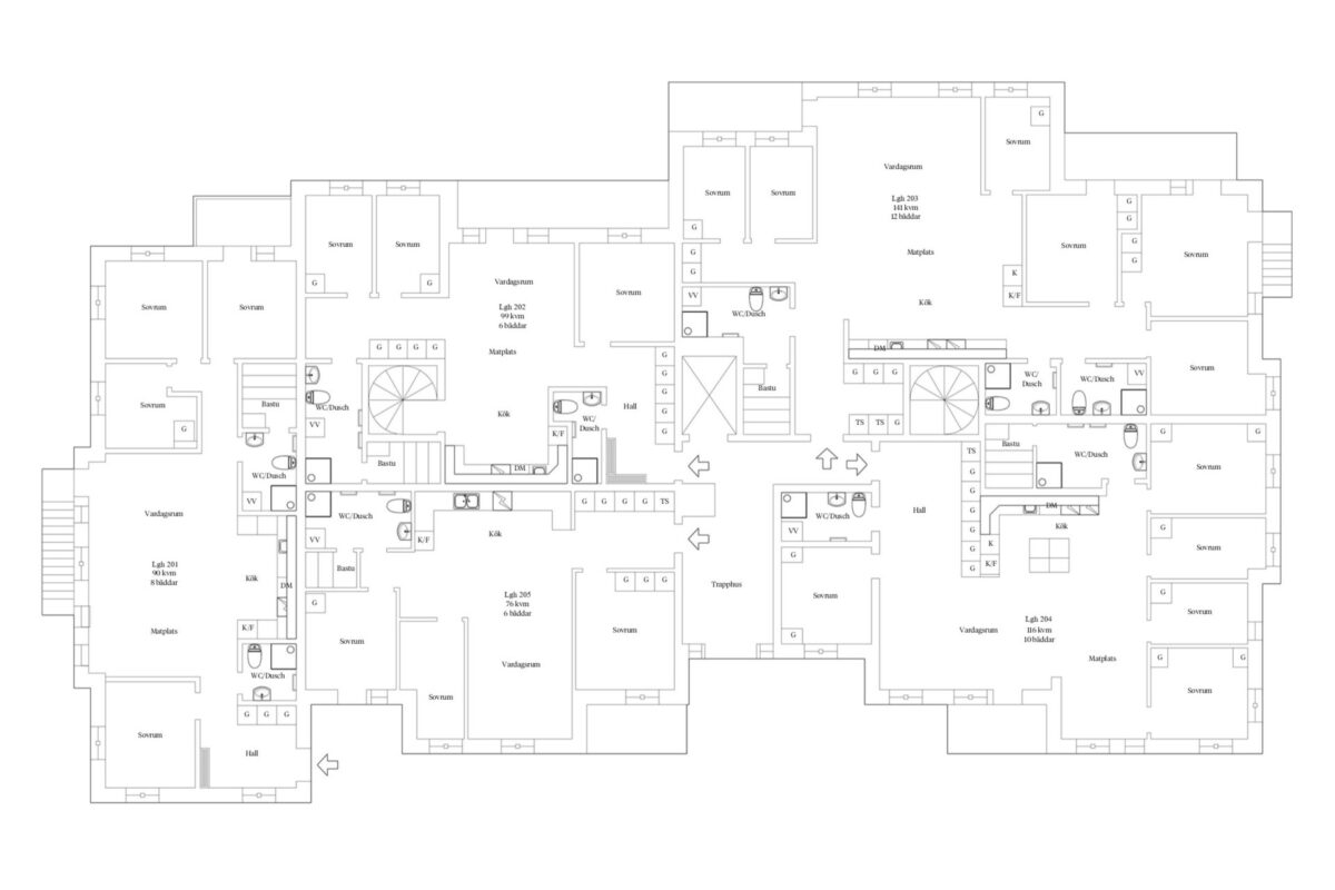 Planskiss hus 2 plan 2