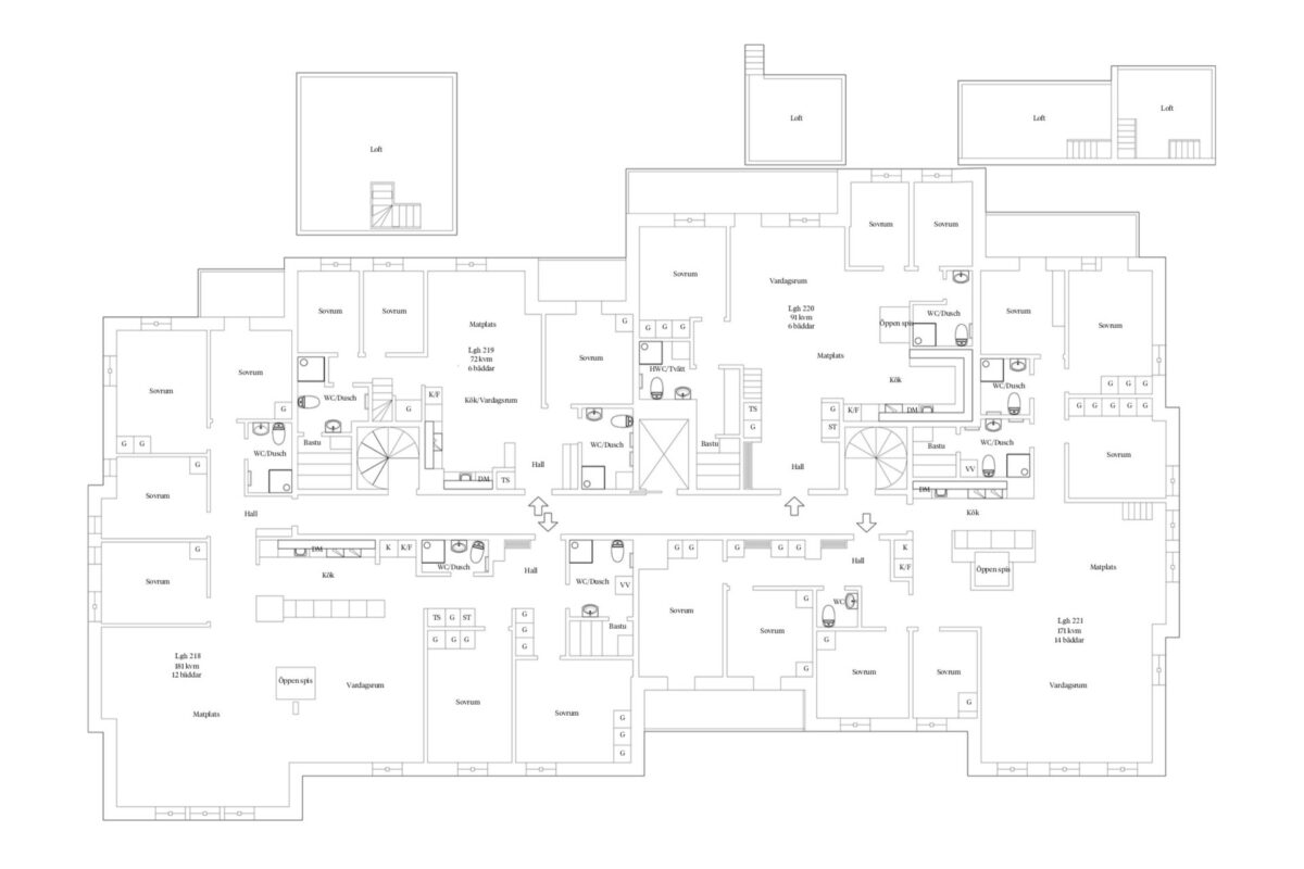 Planskiss hus 2 plan 5