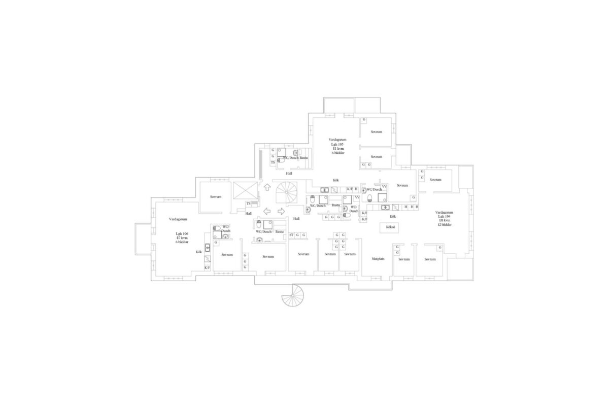 Planskiss hus 1 plan 3