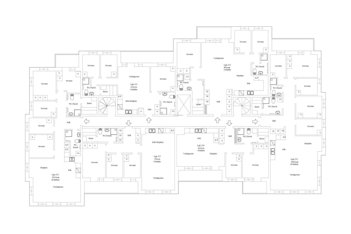 Planskiss hus 2 plan 4